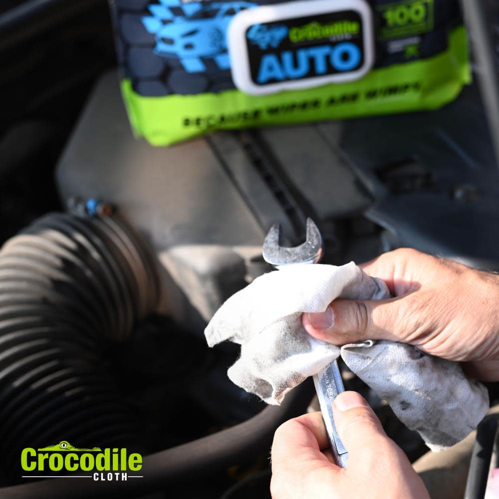 Crocodile Cloth Auto Huge Cleaning Cloths 1 Pack/100 Cloths - Ascmtools