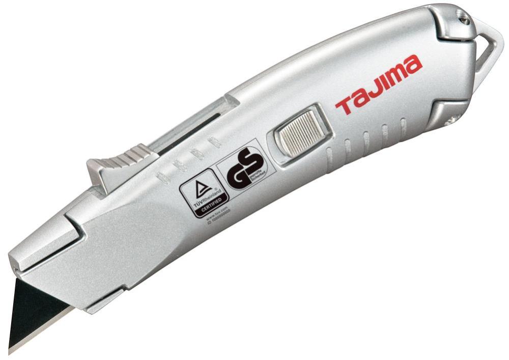 Tajima Self Retracting Utility Knife with Easy Open Lock - Ascmtools