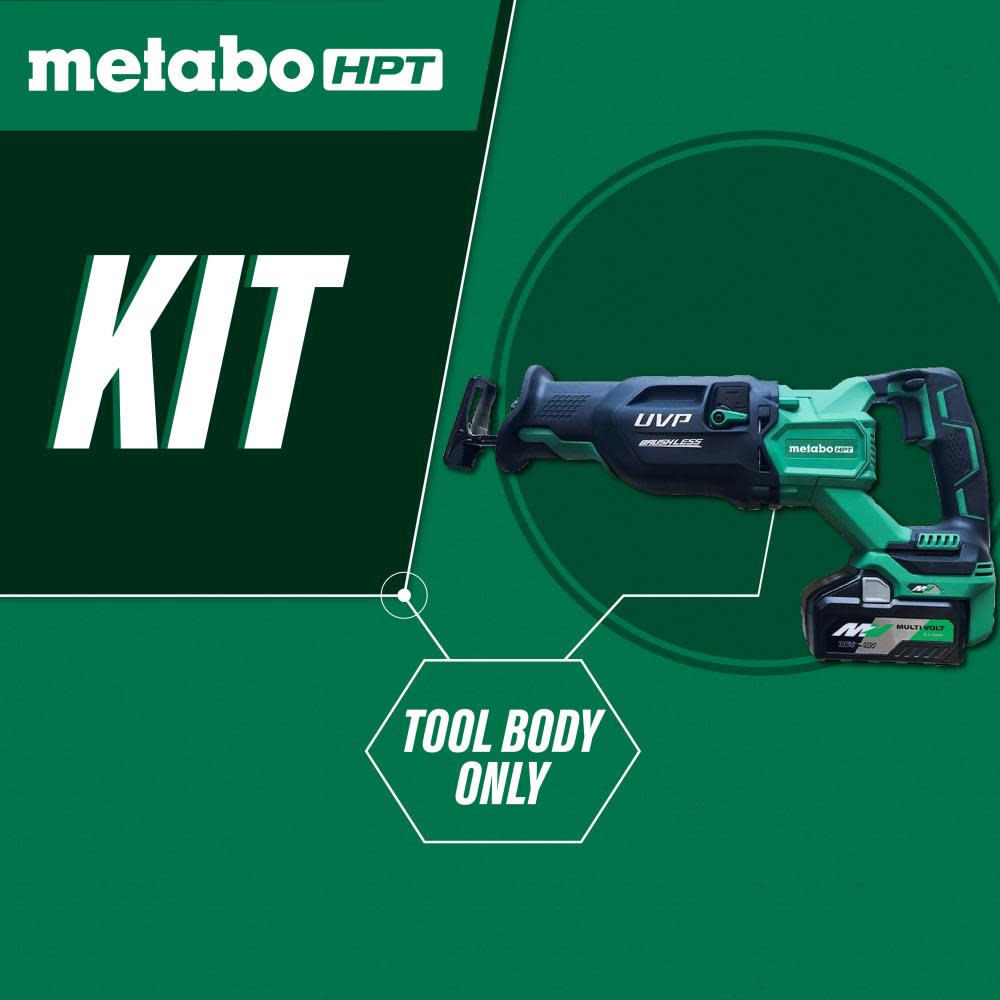 Metabo HPT Multivolt 36V Brushless Reciprocating Saw (Bare Tool) - Ascmtools