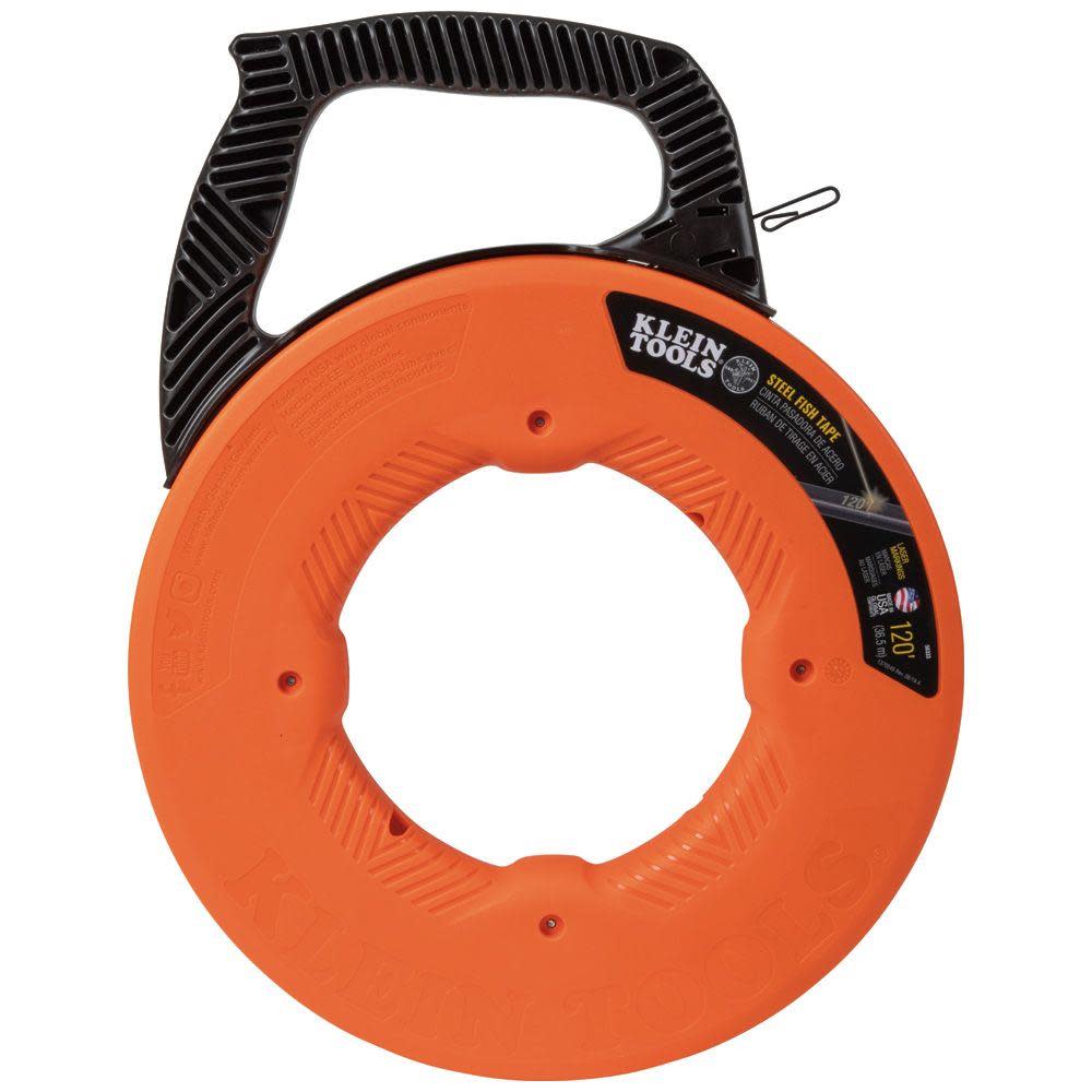 Klein Tools 120′ Steel Fish Tape - Ascmtools