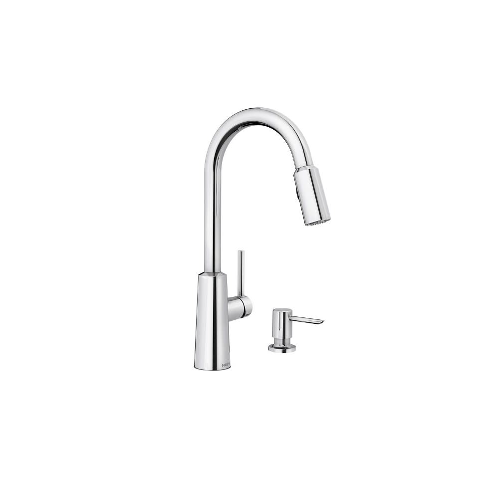 Moen Nori Kitchen Faucet Chrome 1 Handle High Arc Pulldown - Ascmtools