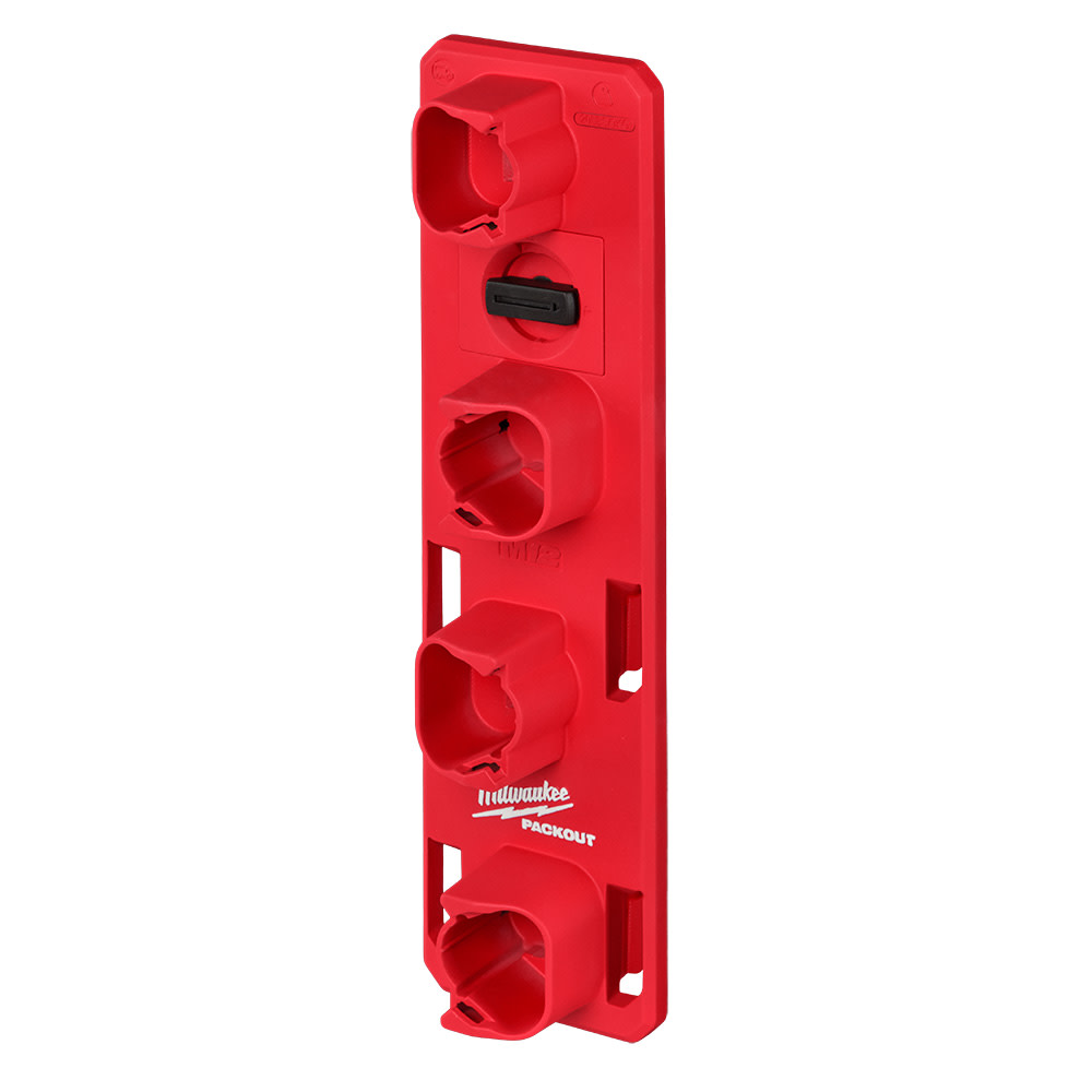 Milwaukee PACKOUT Wall Plate & 2pk M12 Battery Racks Bundle - Ascmtools