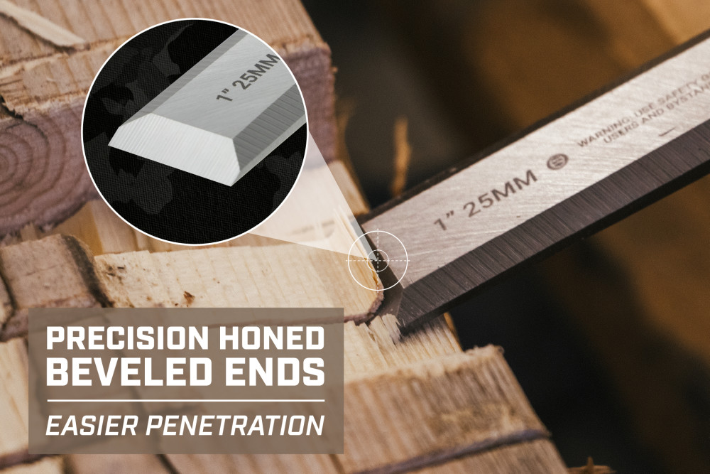 Spec Ops Bevel Edge Wood Chisel 1″ - Ascmtools