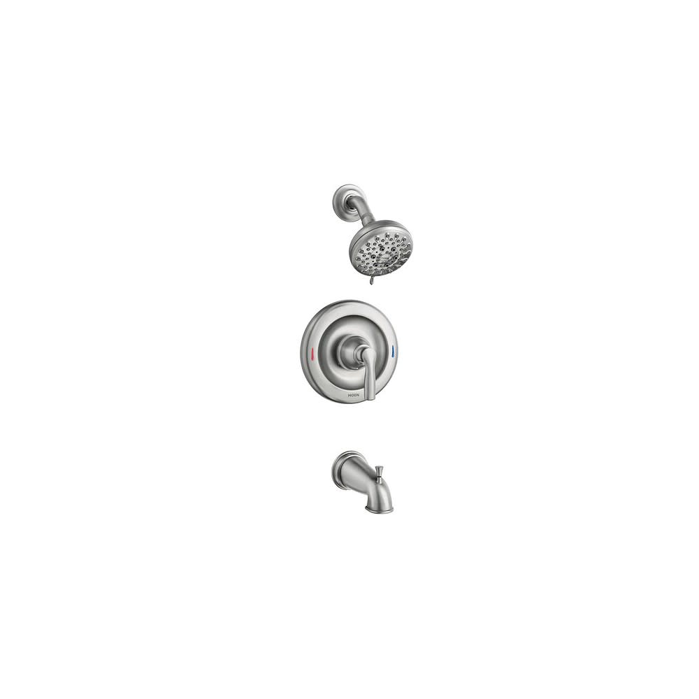 Moen Hilliard Tub/Shower Faucet Spot Resist Brushed Nickel 4″ - Ascmtools