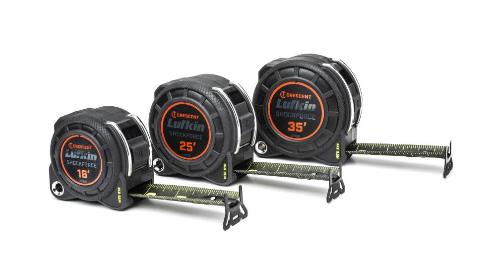 Crescent Lufkin Shock Force Nite Eye Tape Measure 35′ x 1 3/16″ - Ascmtools