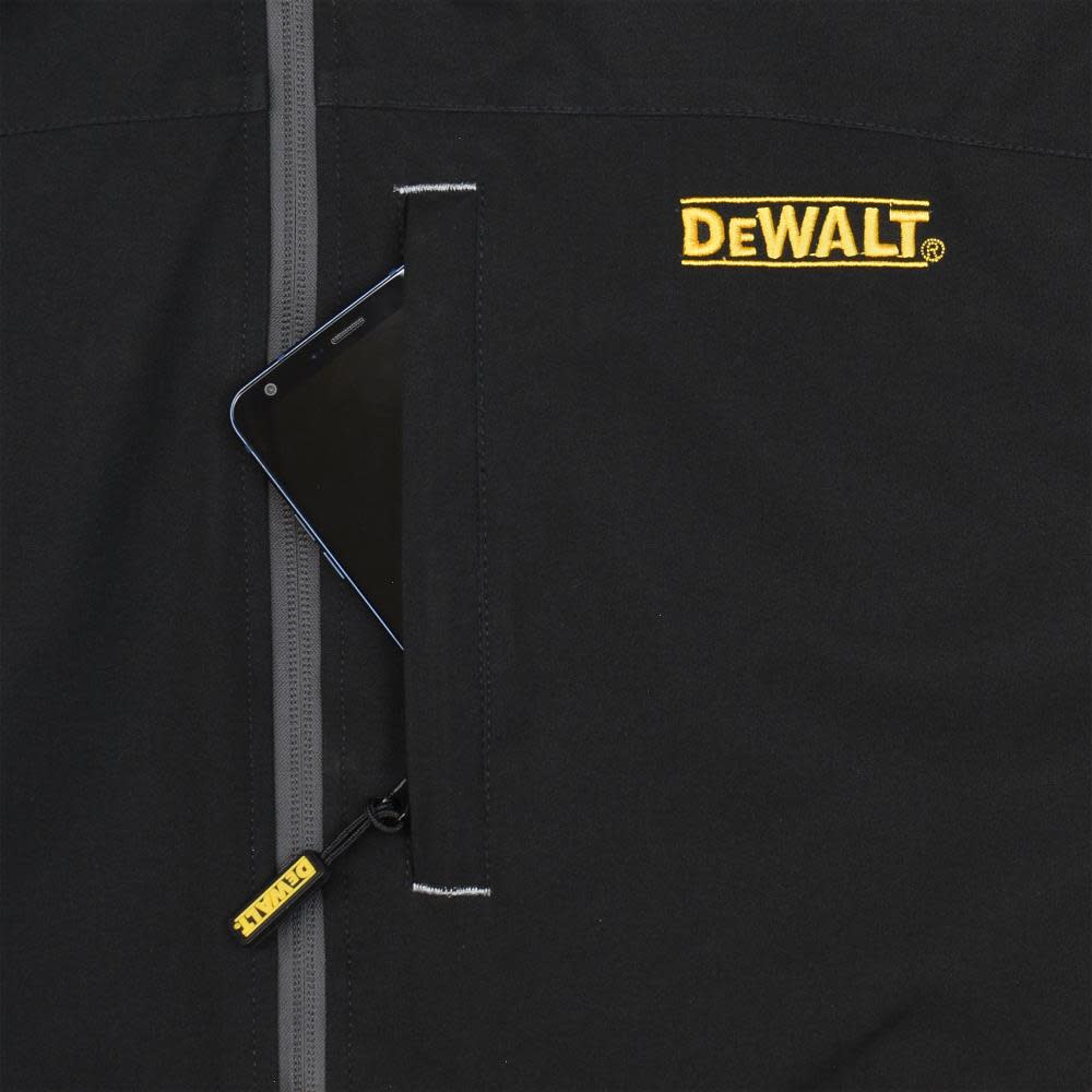 DEWALT 20V Max Heated Bare Tool Jacket Unisex Soft Shell Large Black - Ascmtools