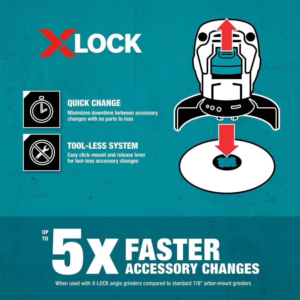 Makita X-LOCK 4-1/2″ Carbon Steel Crimped Wire Wheel Brush - Ascmtools