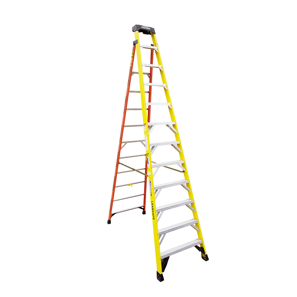 Werner LEANSAFE 12 ft Type IAA Fiberglass Leaning Ladder - Ascmtools