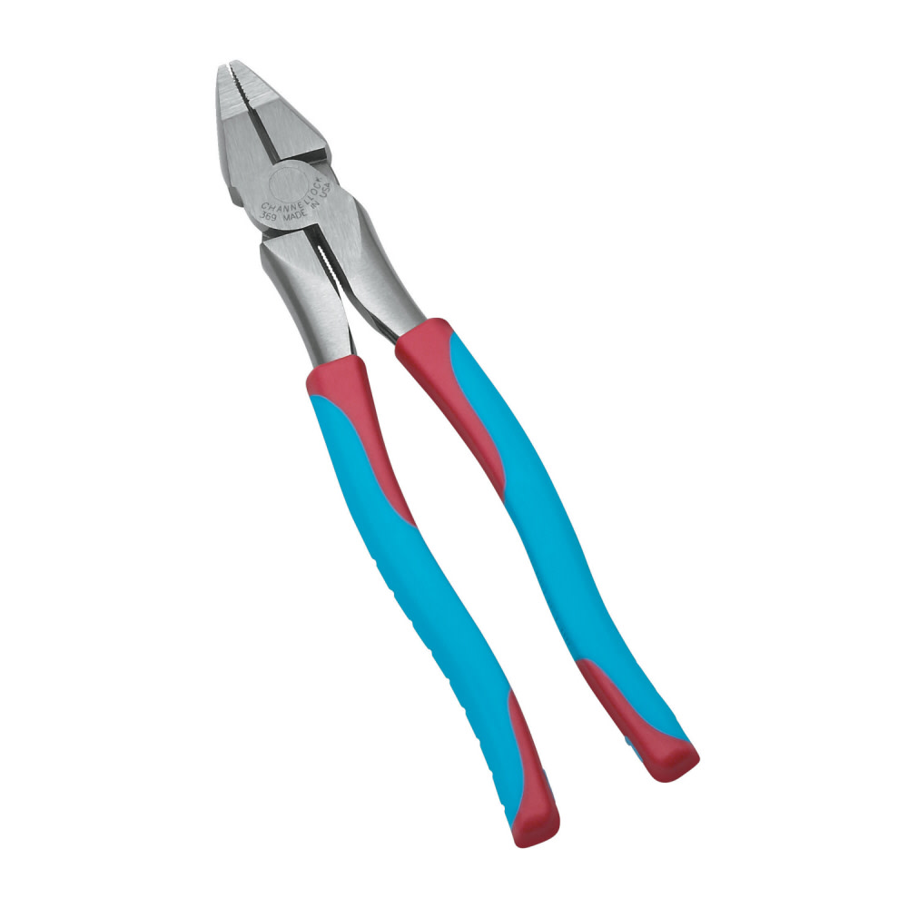 Channellock XLT Xtreme Leverage Technology 9 1/2″ CODE BLUE Lineman’s Plier - Ascmtools