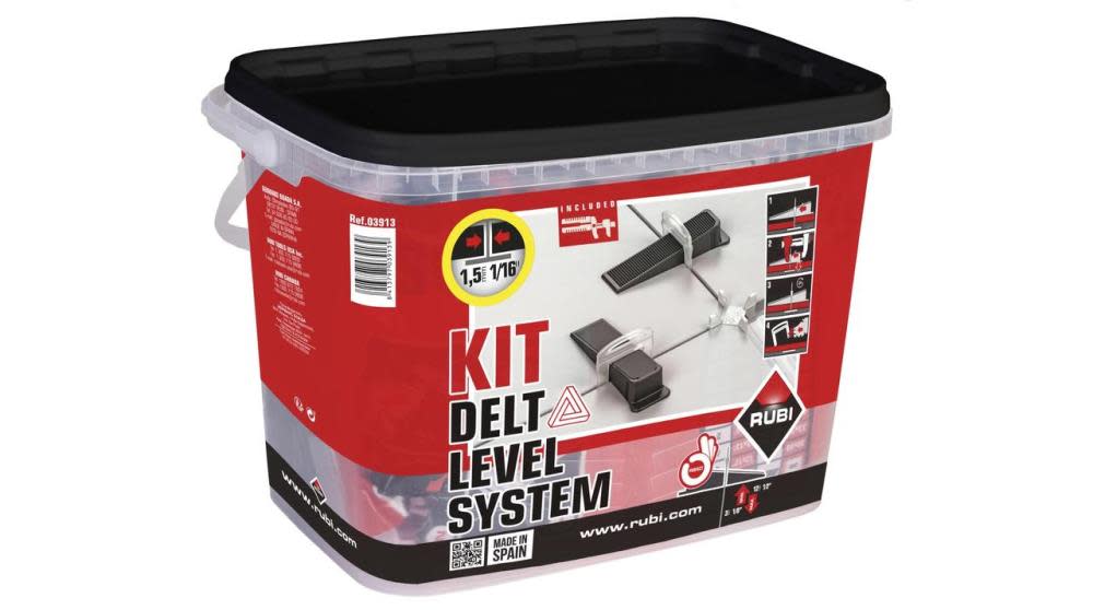 Rubi Tools Kit Delta Leveling System 1/16″ Clips with Fast Fix Pliers - Ascmtools
