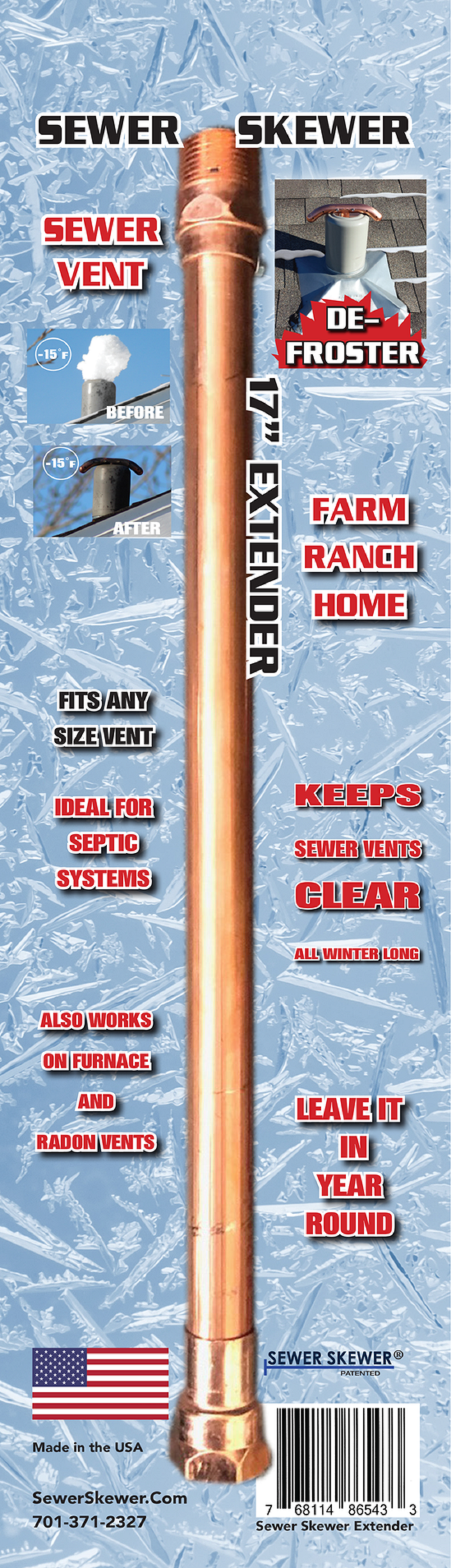 Sewer Skewer 17″ Extension - Ascmtools