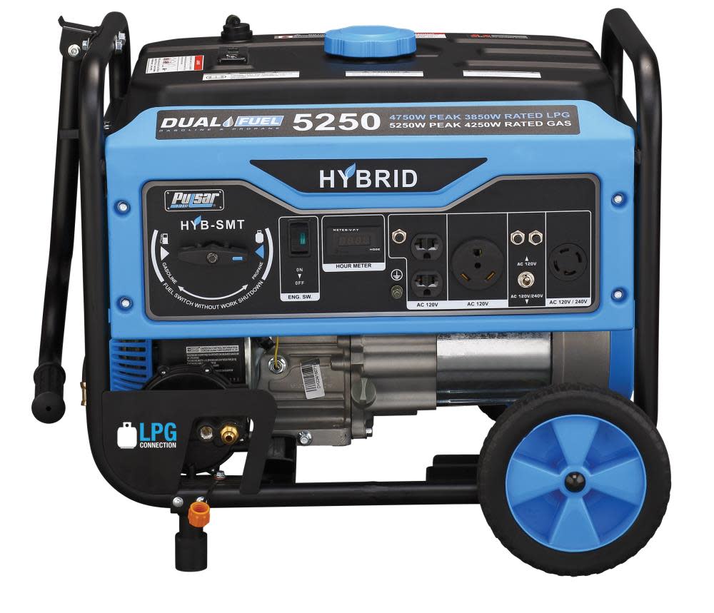 Pulsar Products 5250 Watt Dual Fuel Portable Generator - Ascmtools