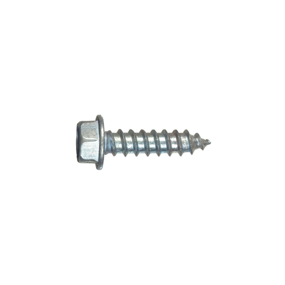 Hillman #12 x 2″ Zinc Slotted Hex Head Sheet Metal Screw 100pk - Ascmtools