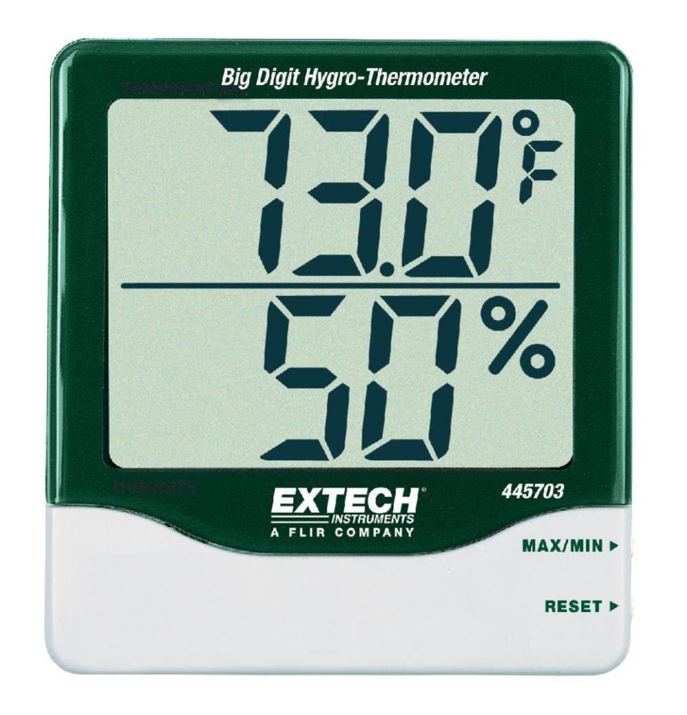 Extech Big Digit Hygro-thermometer - Ascmtools