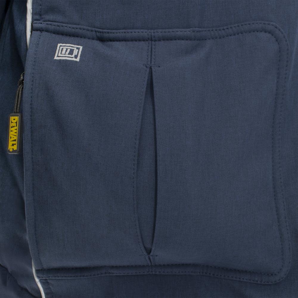 DEWALT Mens Heated Kit Soft Shell Jacket with Sherpa Lining ted Navy Size Large - Ascmtools