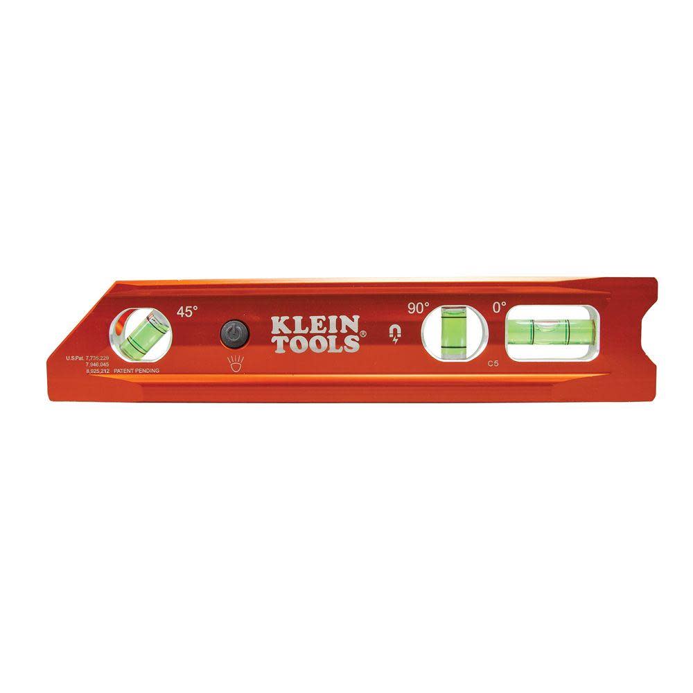 Klein Tools Lighted Torpedo Billet Level REM - Ascmtools
