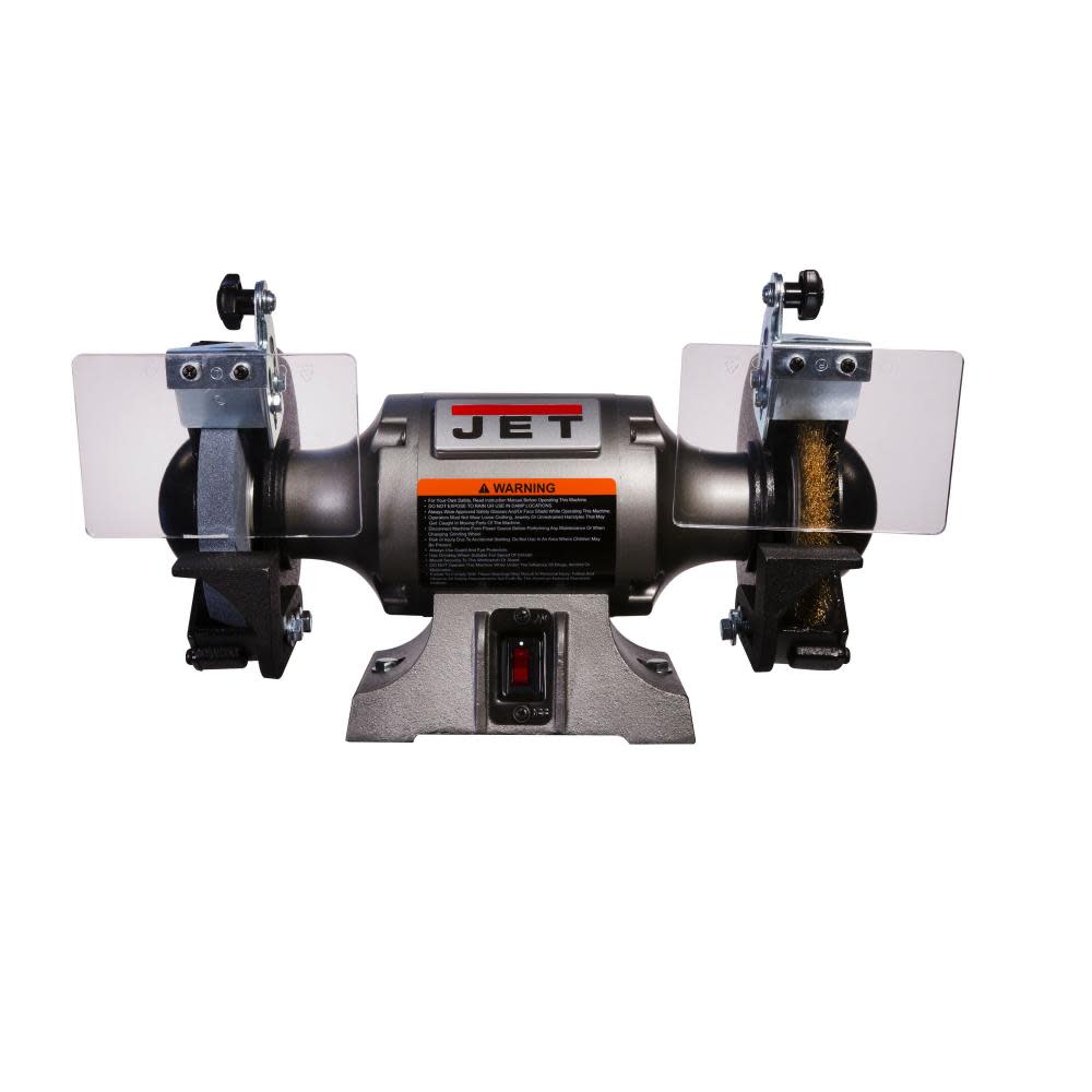 JET Shop Grinder with Grinding Wheel and Wire Wheel - Ascmtools