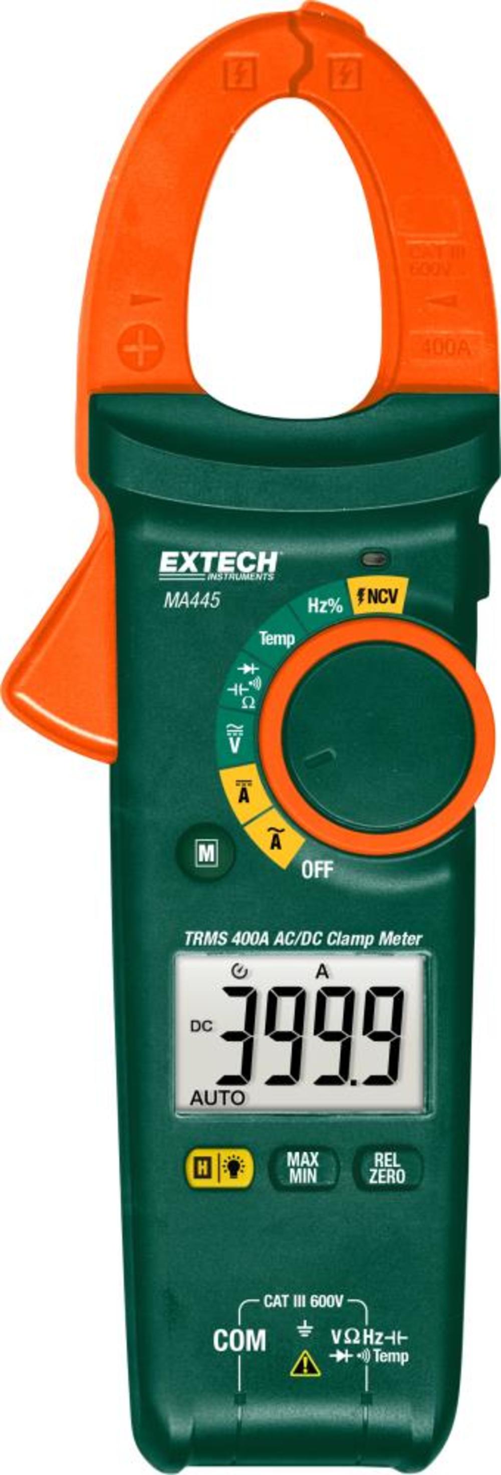 Extech 400 A TRMS AC/DC Clamp Meter + NCV - Ascmtools