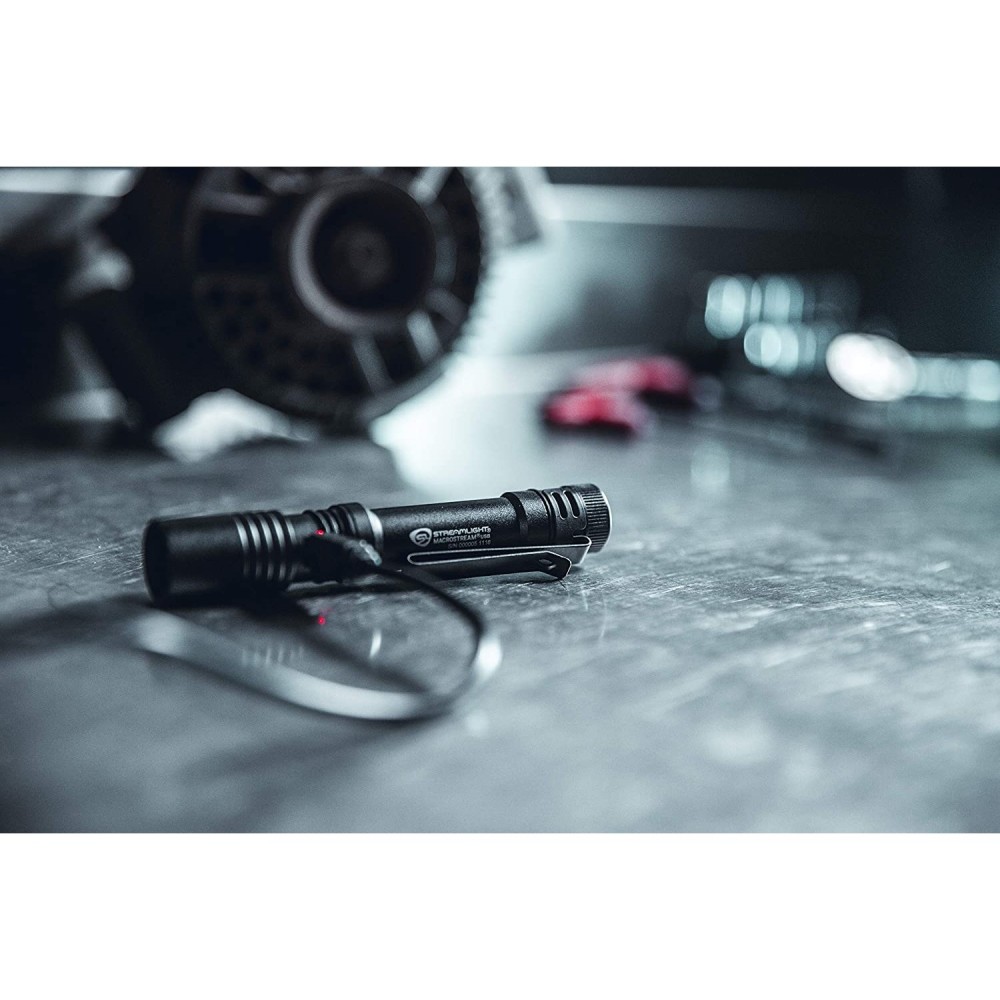 Streamlight MacroStream Black USB Rechargeable LED Flashlight - Ascmtools