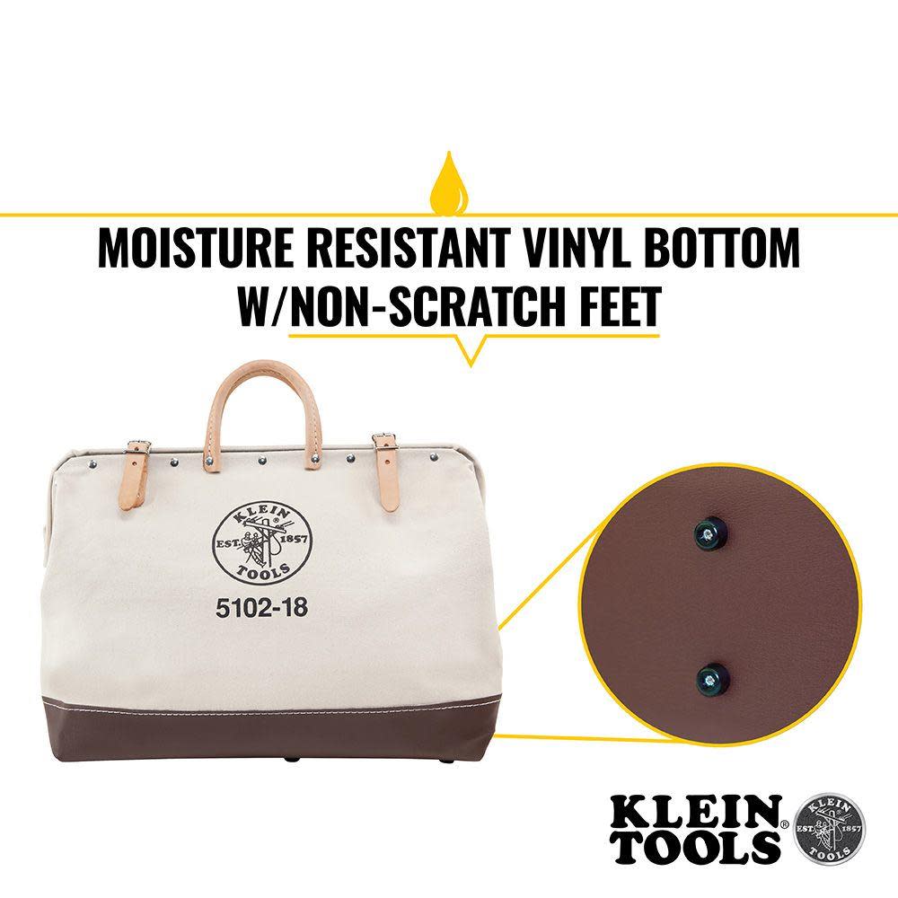 Klein Tools 18″ (457 mm) Canvas Tool Bag - Ascmtools