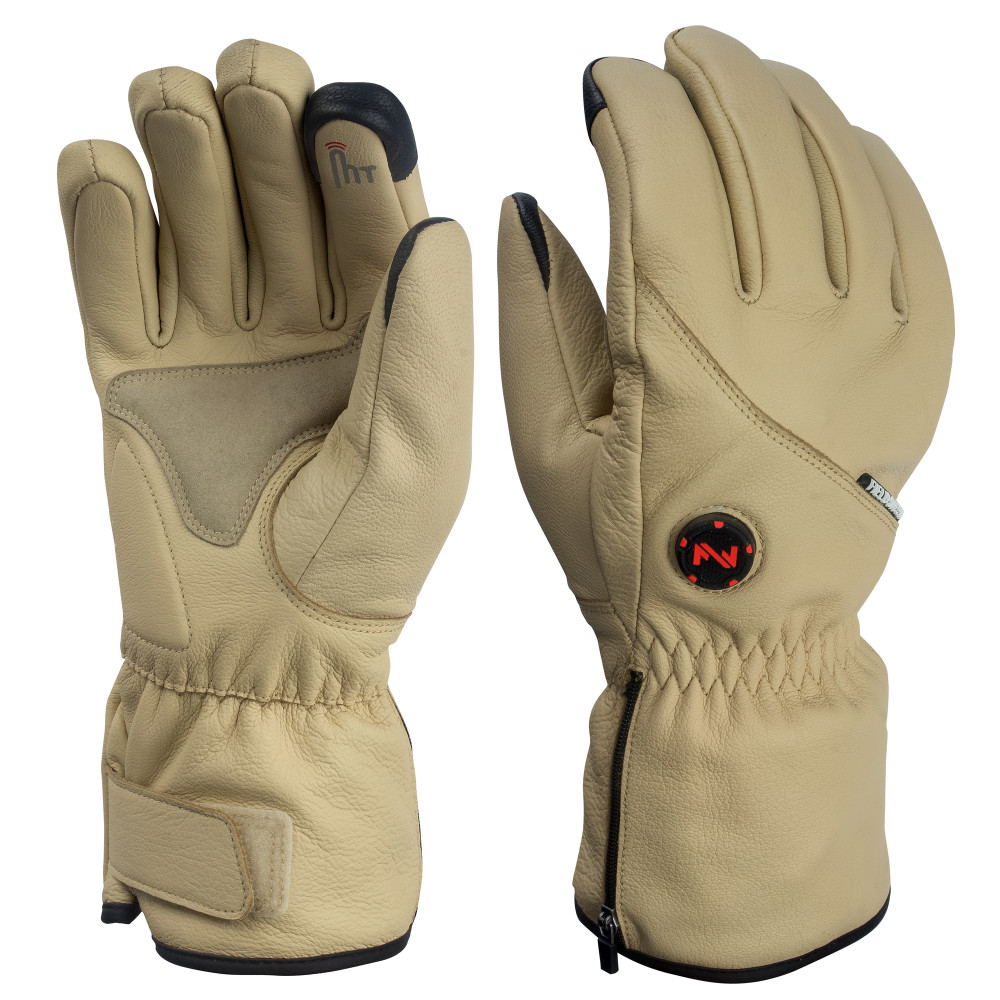 Mobile Warming Ranger Heated Work Gloves Unisex 7.4 Volt Light Tan Medium - Ascmtools