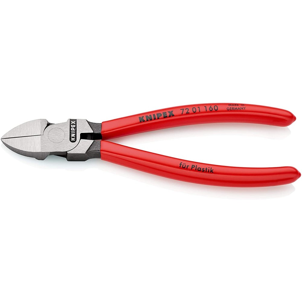 Knipex Diagonal Cutter for Plastics Coated Handle 160mm - Ascmtools
