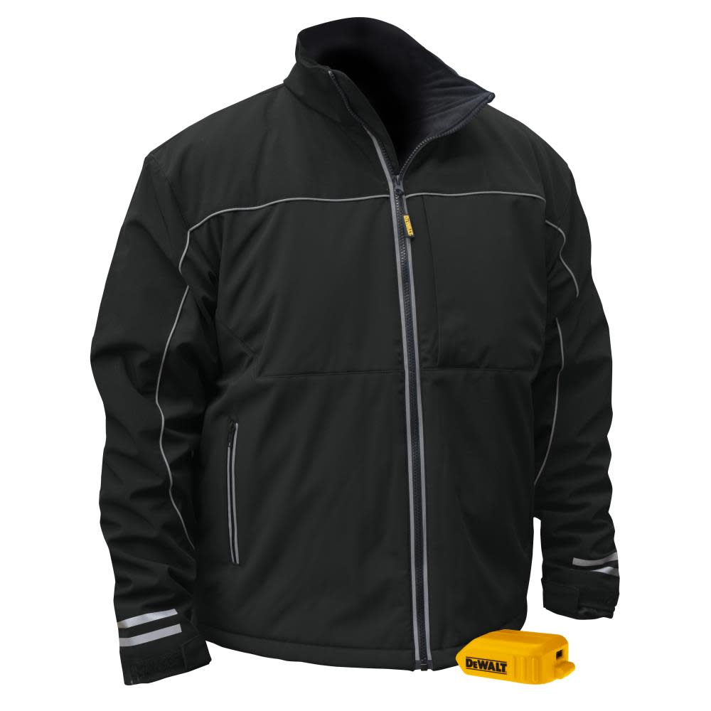 DEWALT Unisex Lightweight Heated Bare Tool Soft Shell Black Work Jacket Medium - Ascmtools