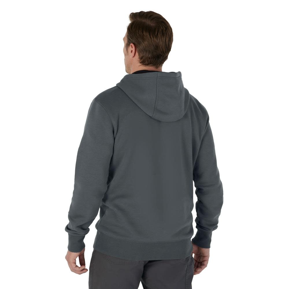 Milwaukee Midweight Pullover Hoodie Gray 3X - Ascmtools