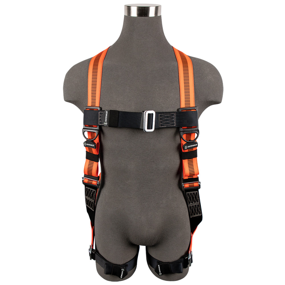 Safewaze Universal V Line Full Body Harness with 1D MB Chest/Legs - Ascmtools
