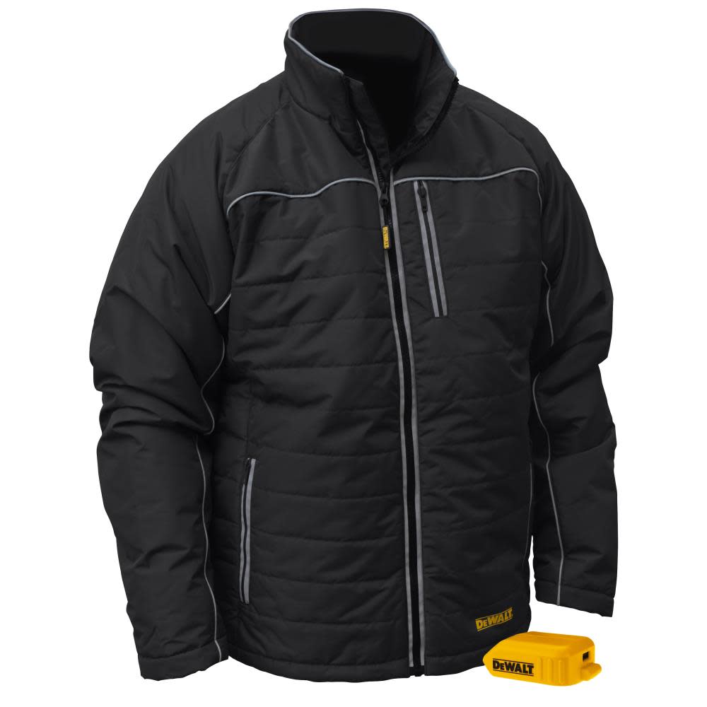 DEWALT Heated Bare Tool Jacket Black Quilted XL - Ascmtools