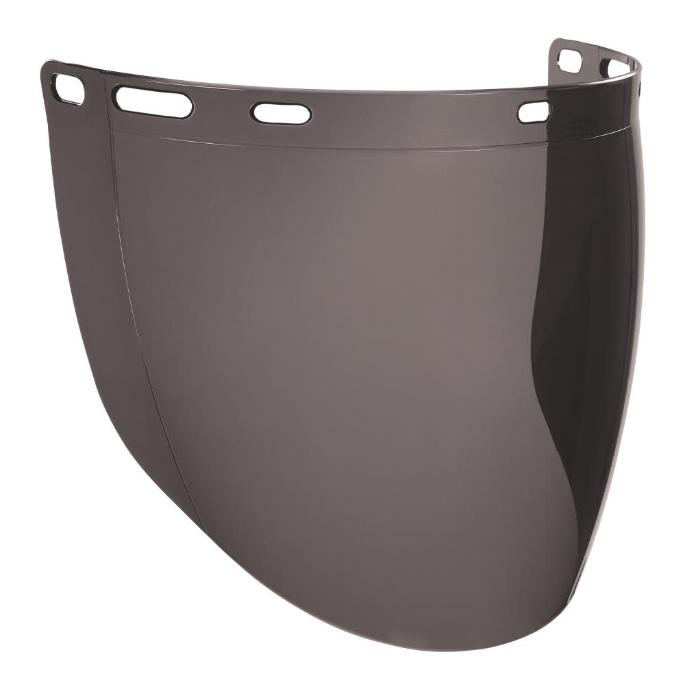 Ergodyne Smoke Face Shield Replacement for Cap-Style Hard Hat & Safety Helmet - Ascmtools