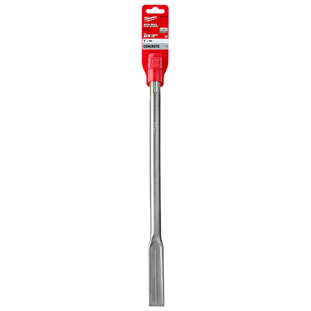 Milwaukee SS SDS-Max 1 in. x 16 in. Flat Chisel - Ascmtools