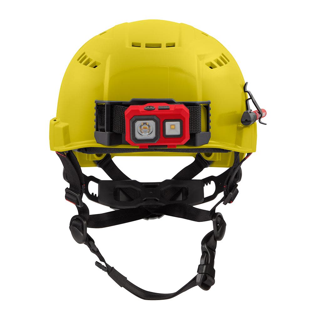 Milwaukee Yellow Vented Helmet with BOLT Class C - Ascmtools