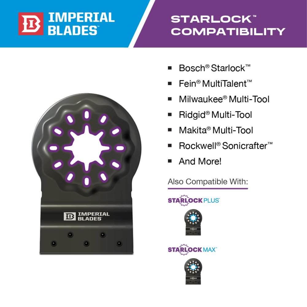 Imperial Blades Starlock 3 1/2″ Oscillating Triangle Sanding Pad 1pc - Ascmtools