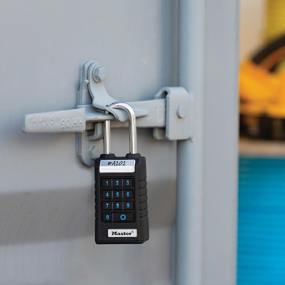 Master Lock Bluetooth Pro Series Padlock for Business Applications Extended Shackle - Ascmtools