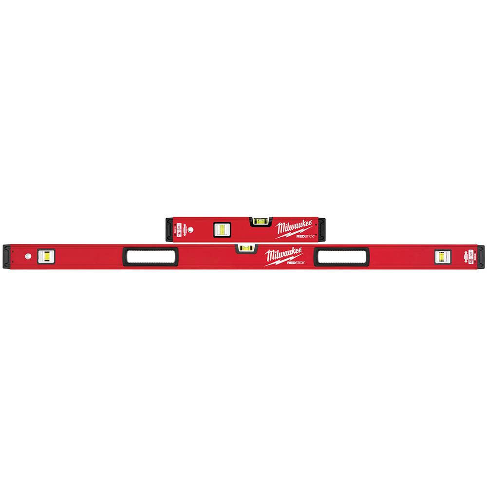 Milwaukee 16 in./48 in. REDSTICK Box Level Set - Ascmtools