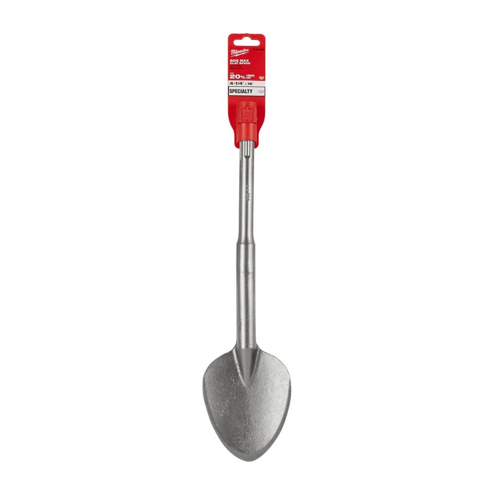 Milwaukee SDS-Max 4-1/4 in. x 16 in. Clay Spade - Ascmtools