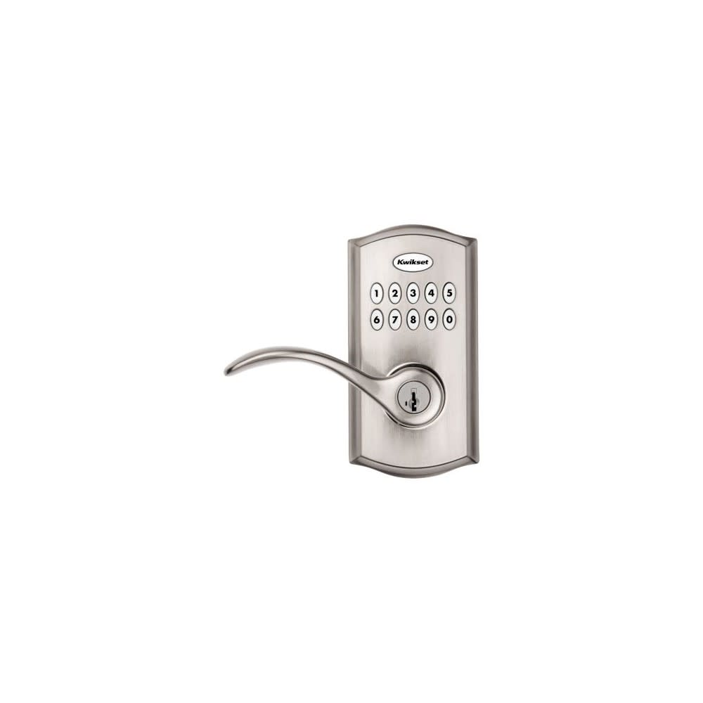 Kwikset SmartKey Pembroke Door Lever SmartCode 955 Satin Nickel - Ascmtools
