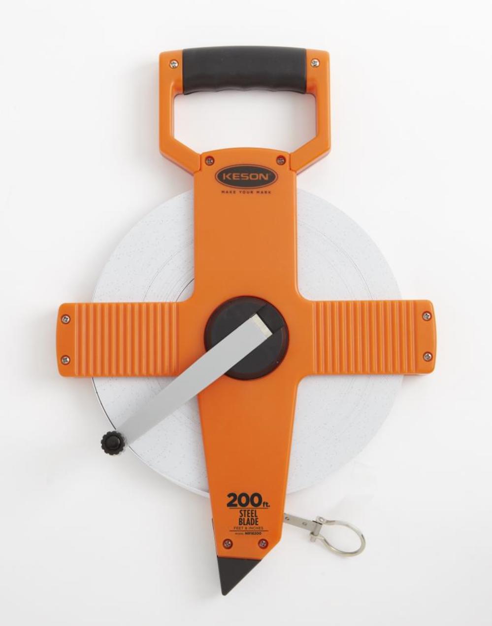 Keson 200 FT. 2x Nylon Coat STEEL TAPE - Ascmtools
