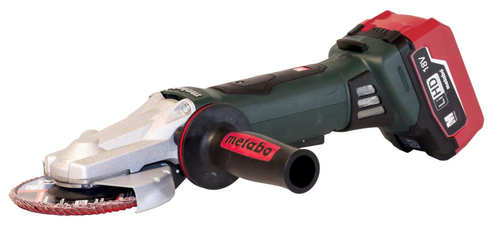 Metabo 18V 5 In. Cordless Flat Heat Angle Grinder Kit - Ascmtools
