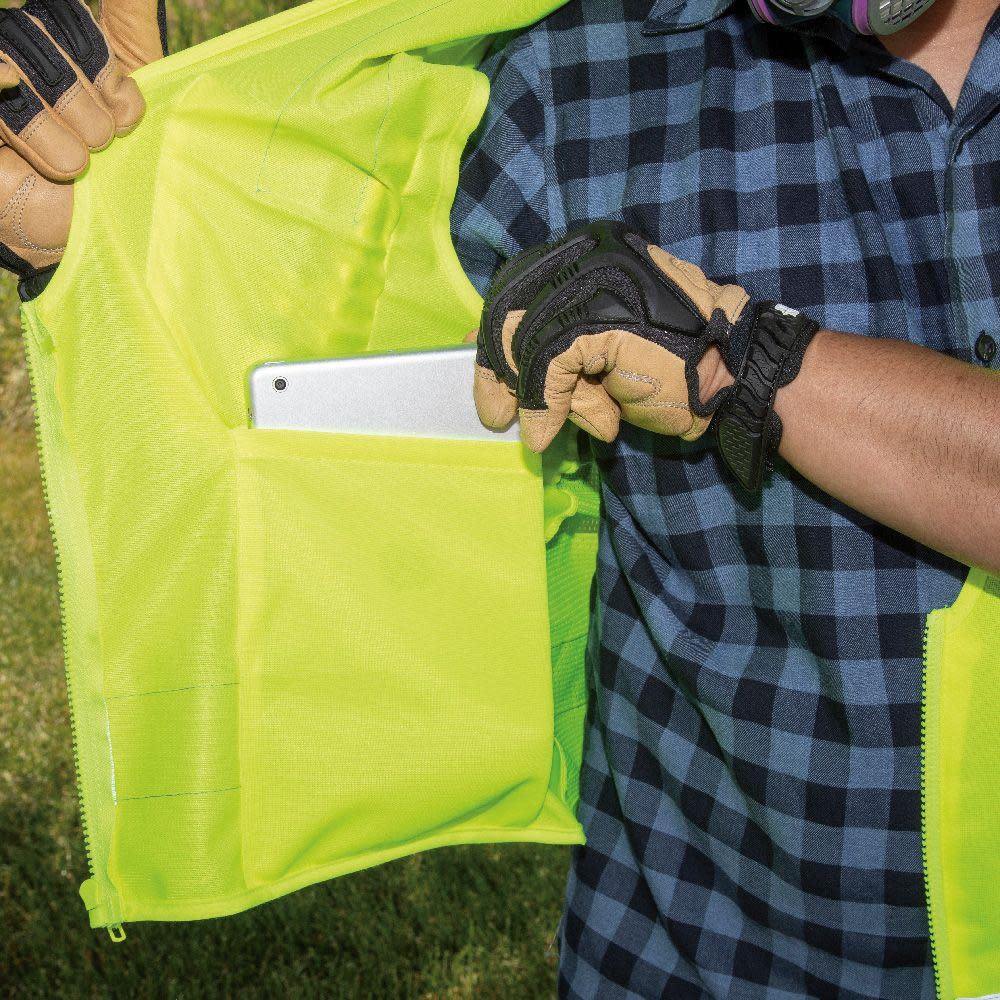 Klein Tools High-Visibility Safety Vest – M/L - Ascmtools