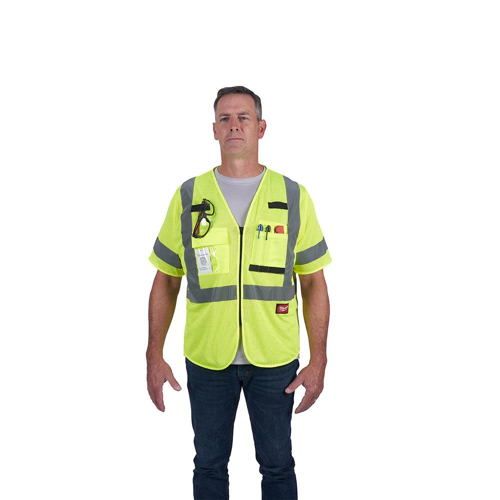 Milwaukee High Vis Safety Vest Class 3 Mesh - Ascmtools