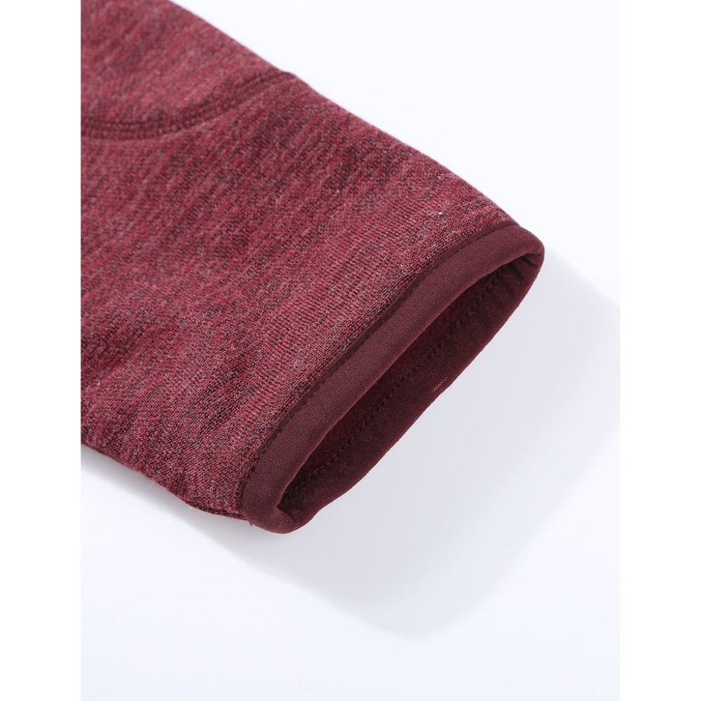 ORORO Womens Maroon Heated Fleece Jacket Kit Large - Ascmtools