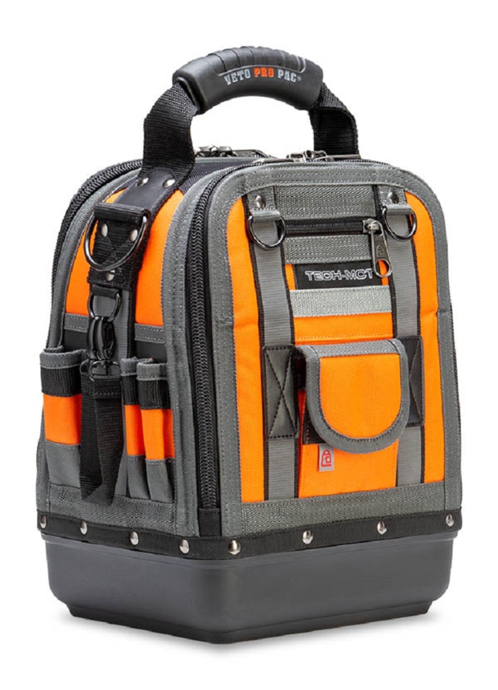 Veto Pro Pac Tech Tool Bag Compact/Tall Hi Viz Orange - Ascmtools