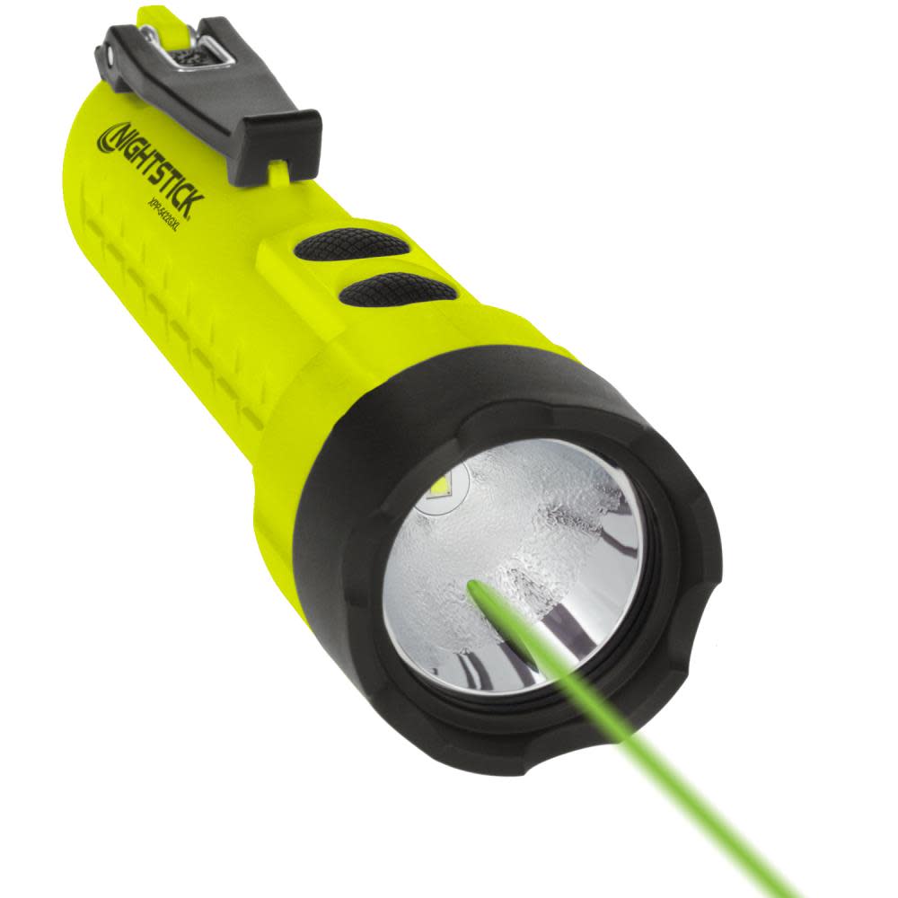 Nightstick Intrinsically Safe Flashlight with Green Laser Pointer 3 AA - Ascmtools