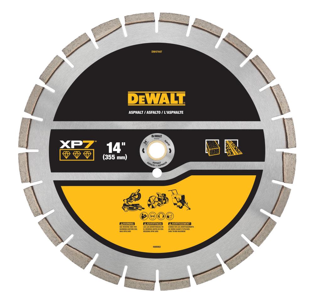 DEWALT Diamond Blade 14″ SEGMENTED XP7 ASPHALT - Ascmtools