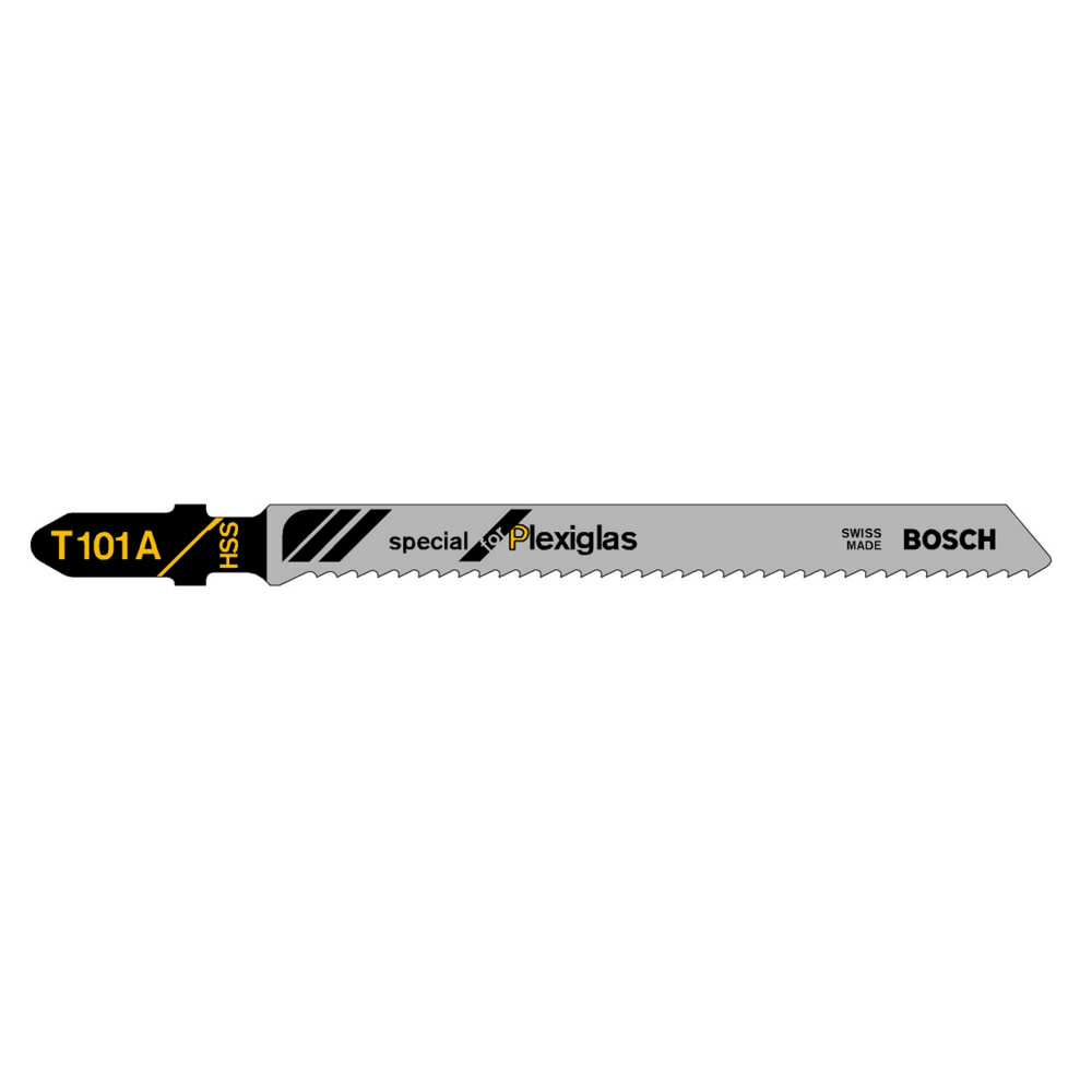 Bosch 5 piece 4 In. 14 TPI Plexiglas Cutting T-Shank Jig Saw Blade - Ascmtools