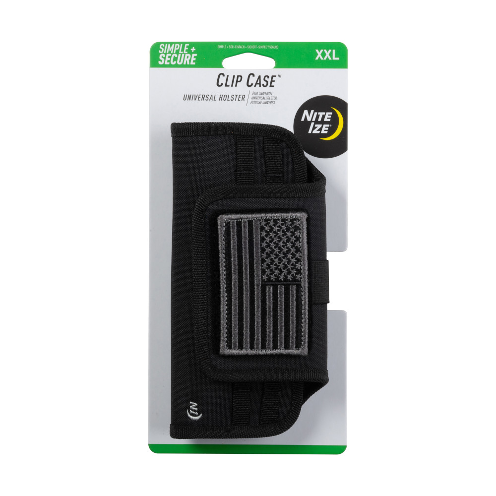 Nite Ize Clip Case Horizontal Universal Phone Holster XXL USA Patch - Ascmtools