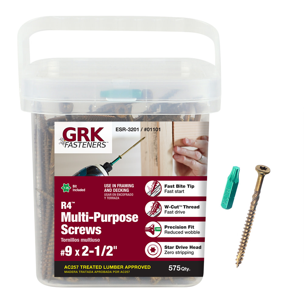 GRK Fasteners R4 Screw Pro-Pak 9 x 2″1/2 - Ascmtools