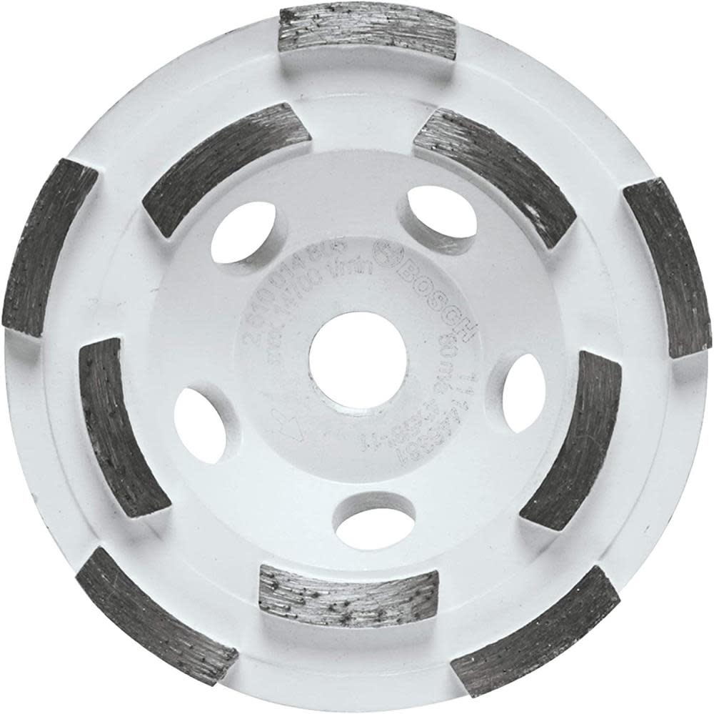 Bosch 4″ Double Row Segmented Diamond Cup Wheel - Ascmtools